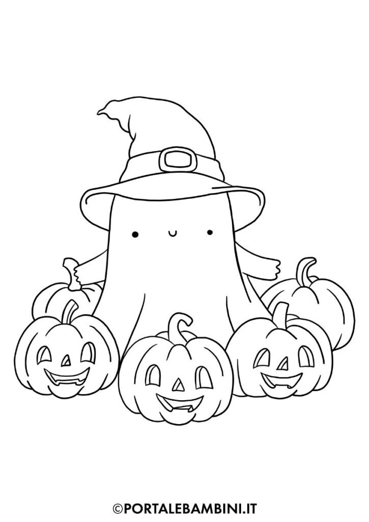 Disegni di fantasmi di Halloween da colorare