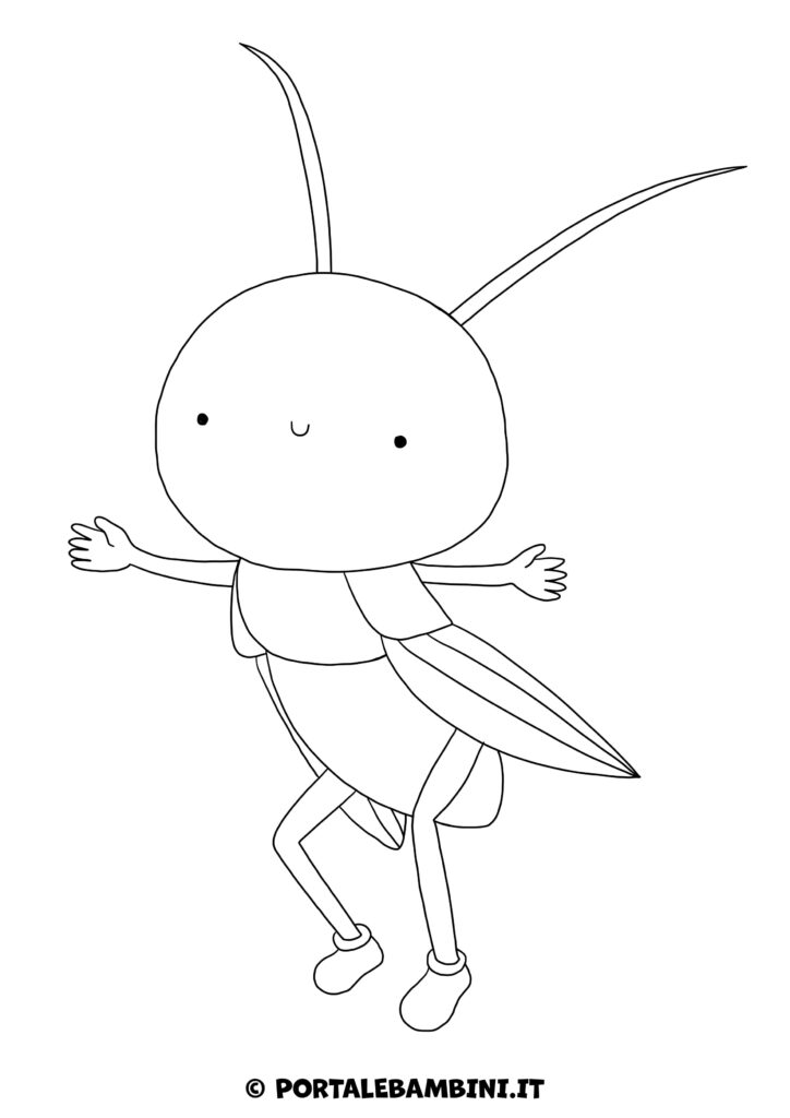 Grillo da colorare