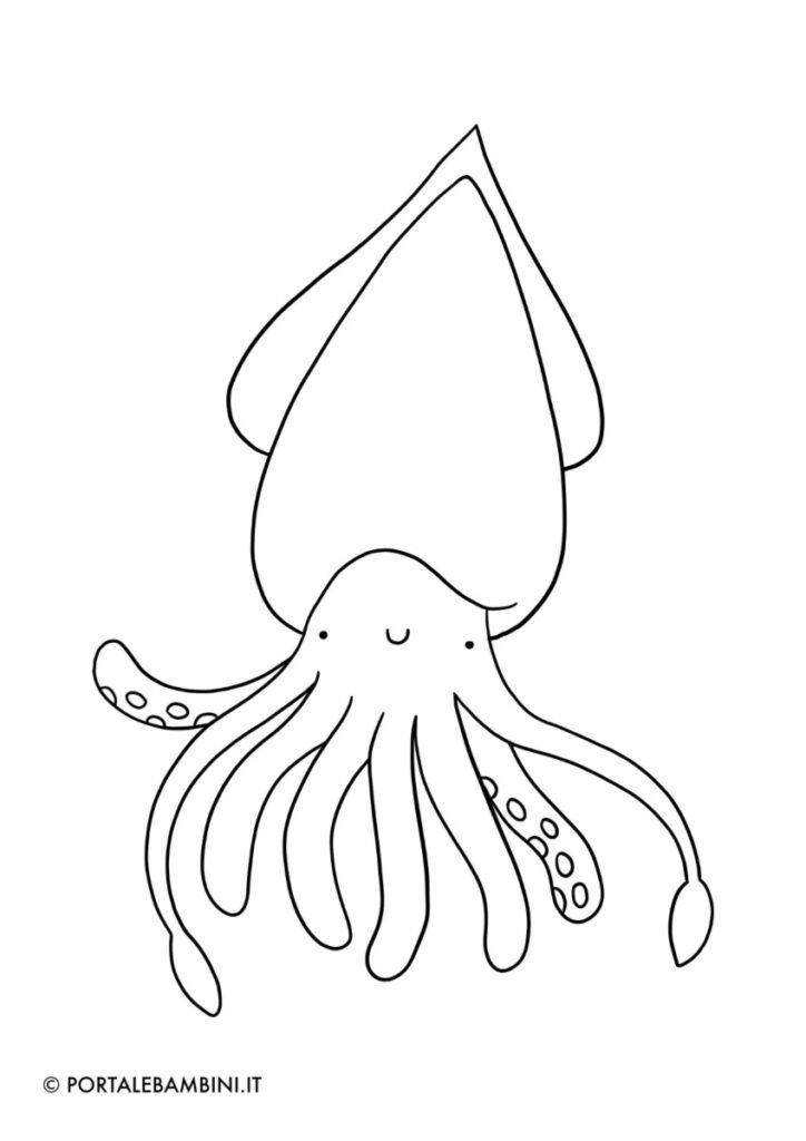 disegni di calamari da stampare e colorare immagini nuove 2023 2