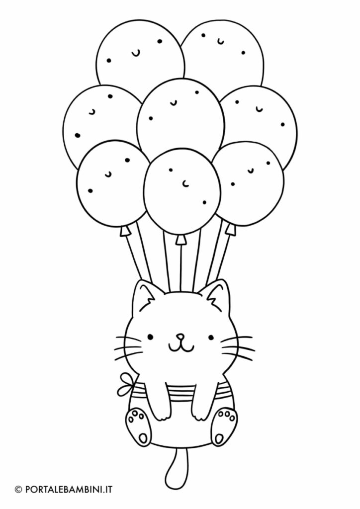 disegni facili gattini cuccioli di gatto da colorare disegni da stampare e colorare 2023 1
