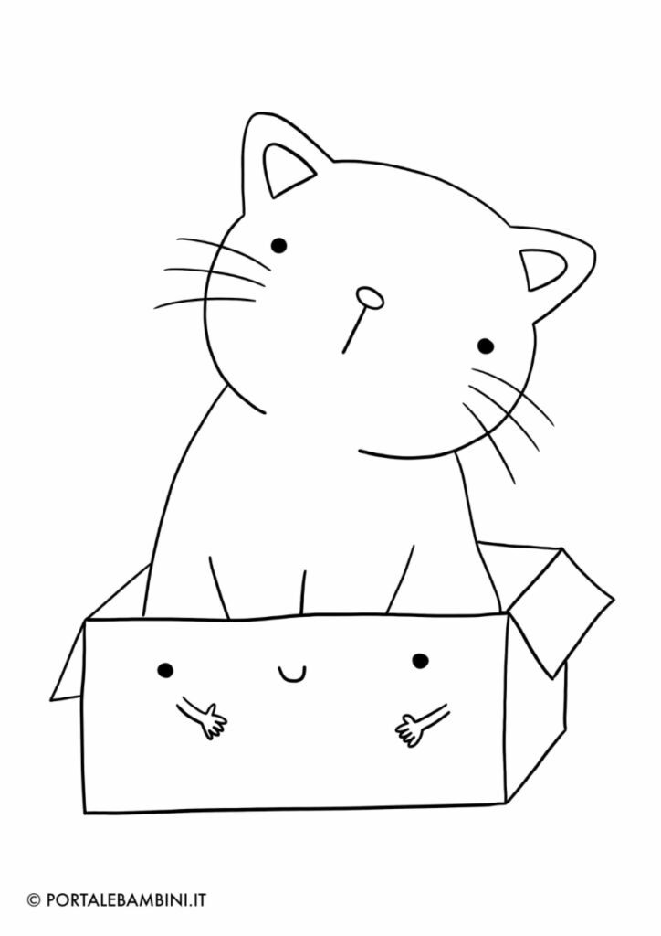 disegni facili gattini cuccioli di gatto da colorare disegni da stampare e colorare 2023 2