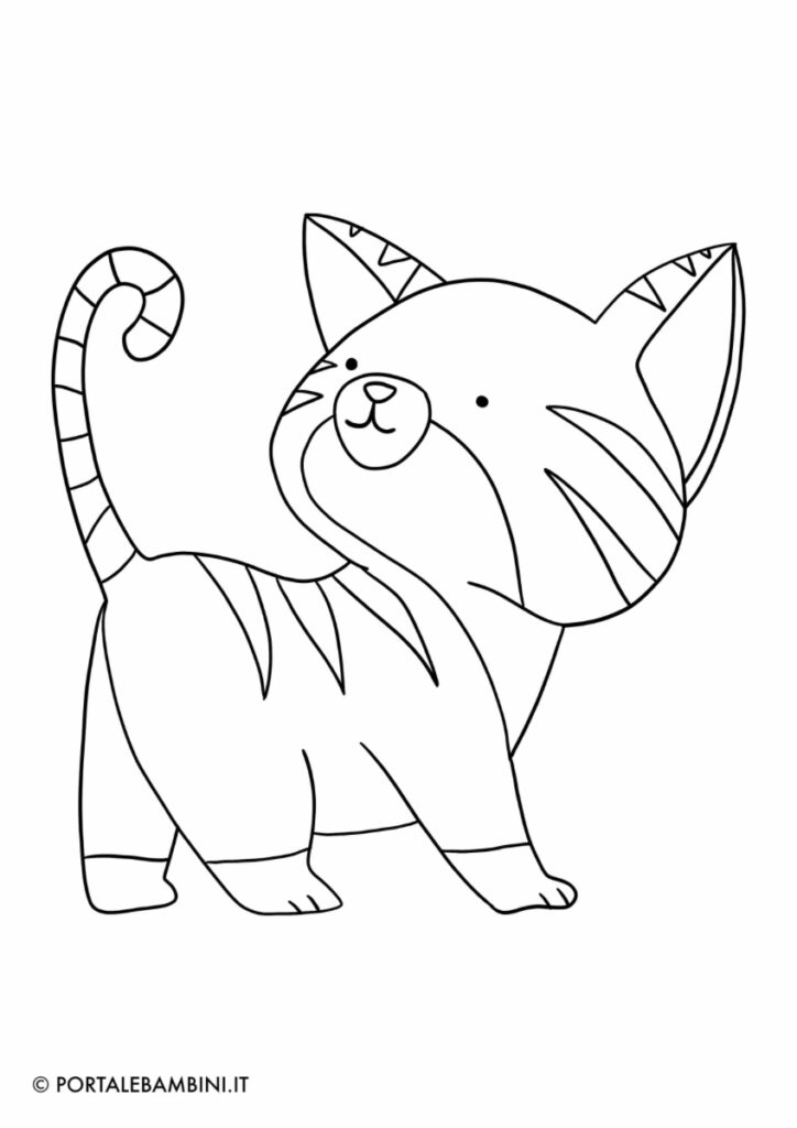 disegni facili gattini cuccioli di gatto da colorare disegni da stampare e colorare 2023 4