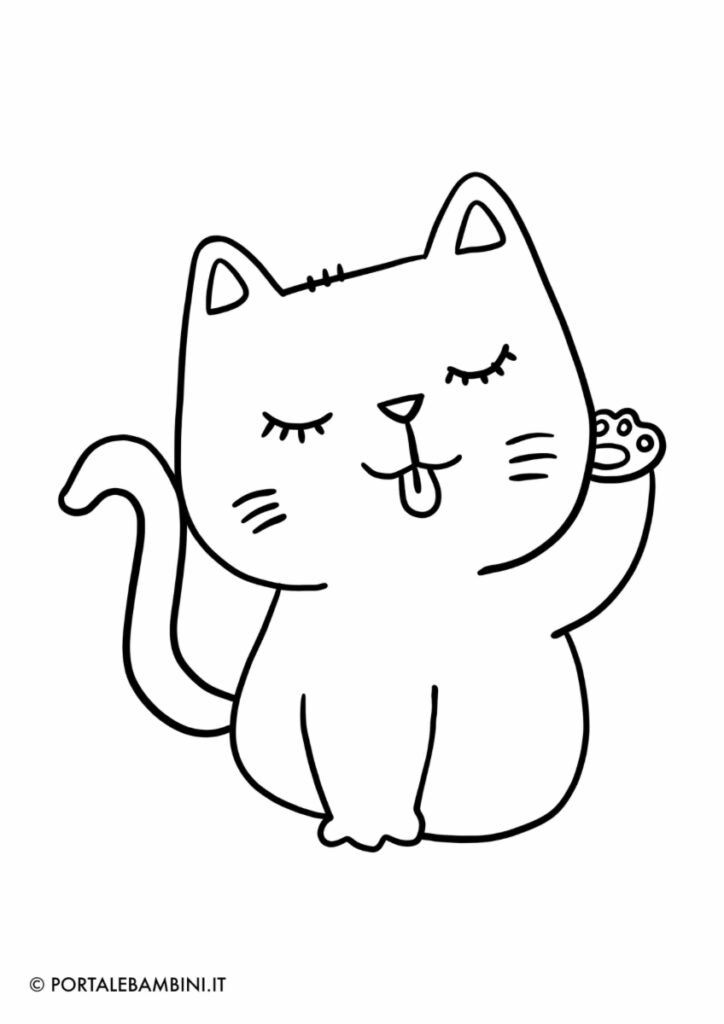 disegni facili gattini cuccioli di gatto da colorare disegni da stampare e colorare 2023 5