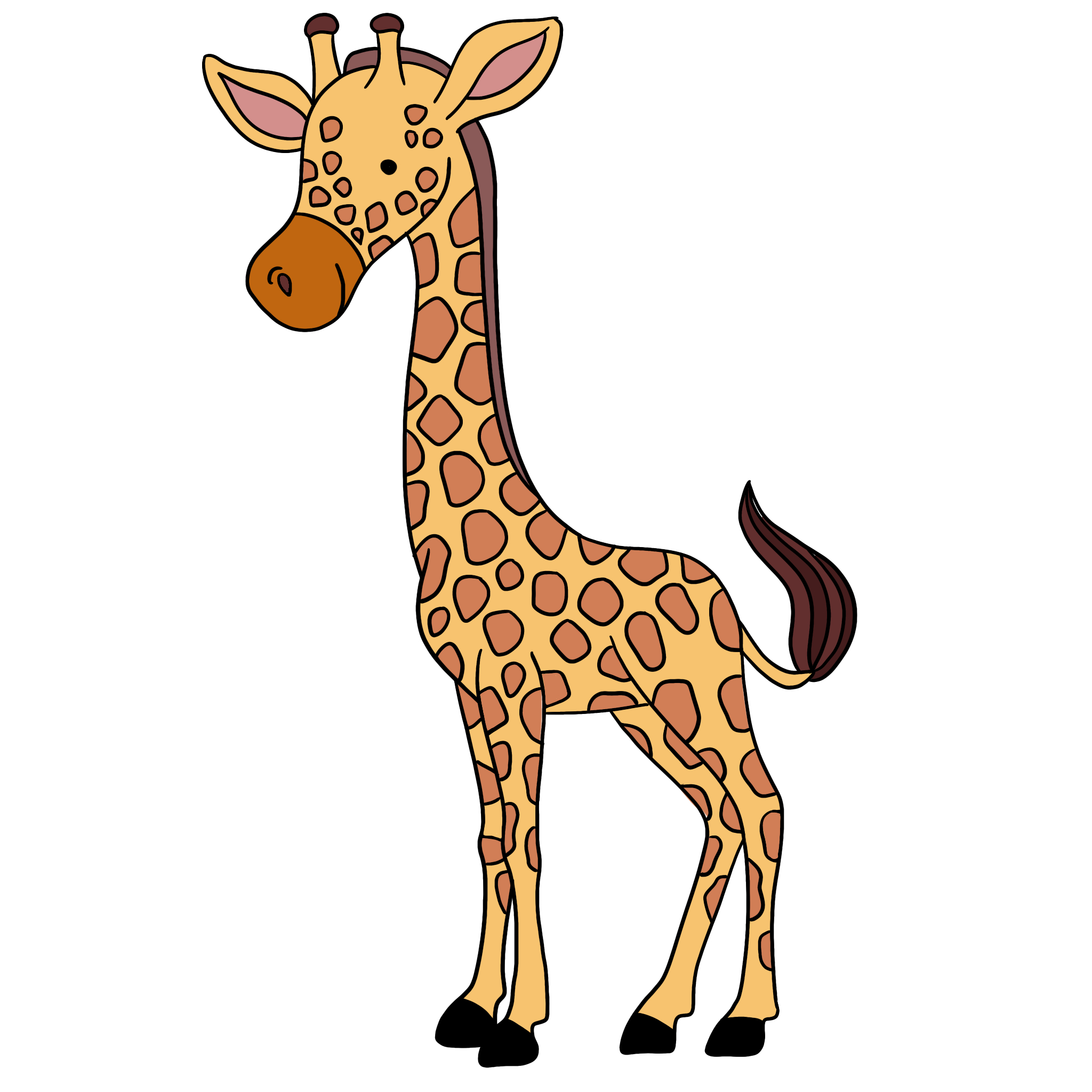 disegni immagini illustrazioni giraffa