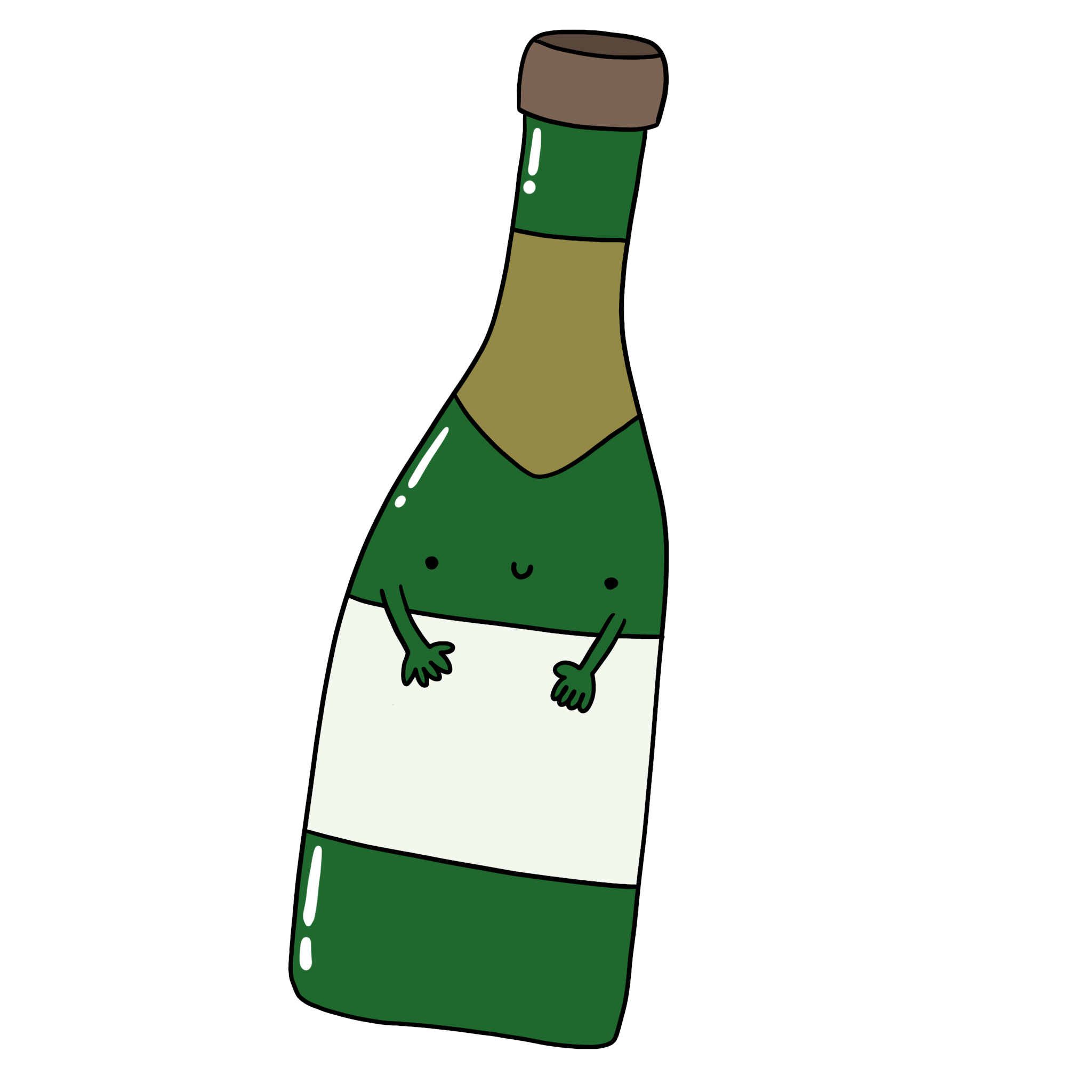 immagine disegno illustrazione a colori bottiglia