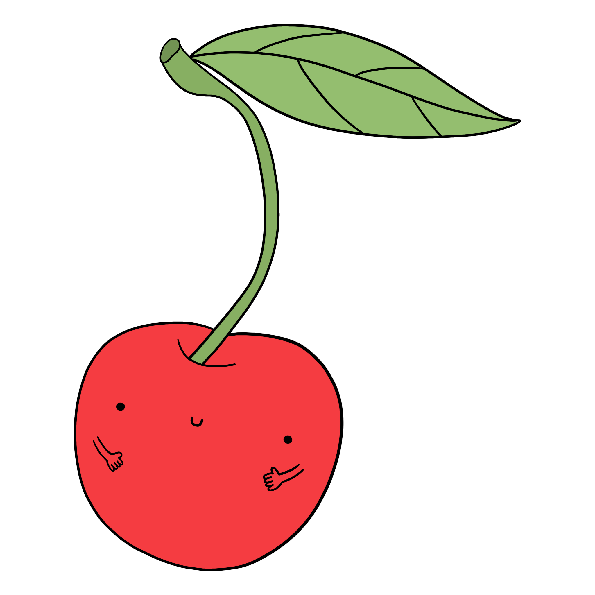 immagine disegno illustrazione a colori ciliegia