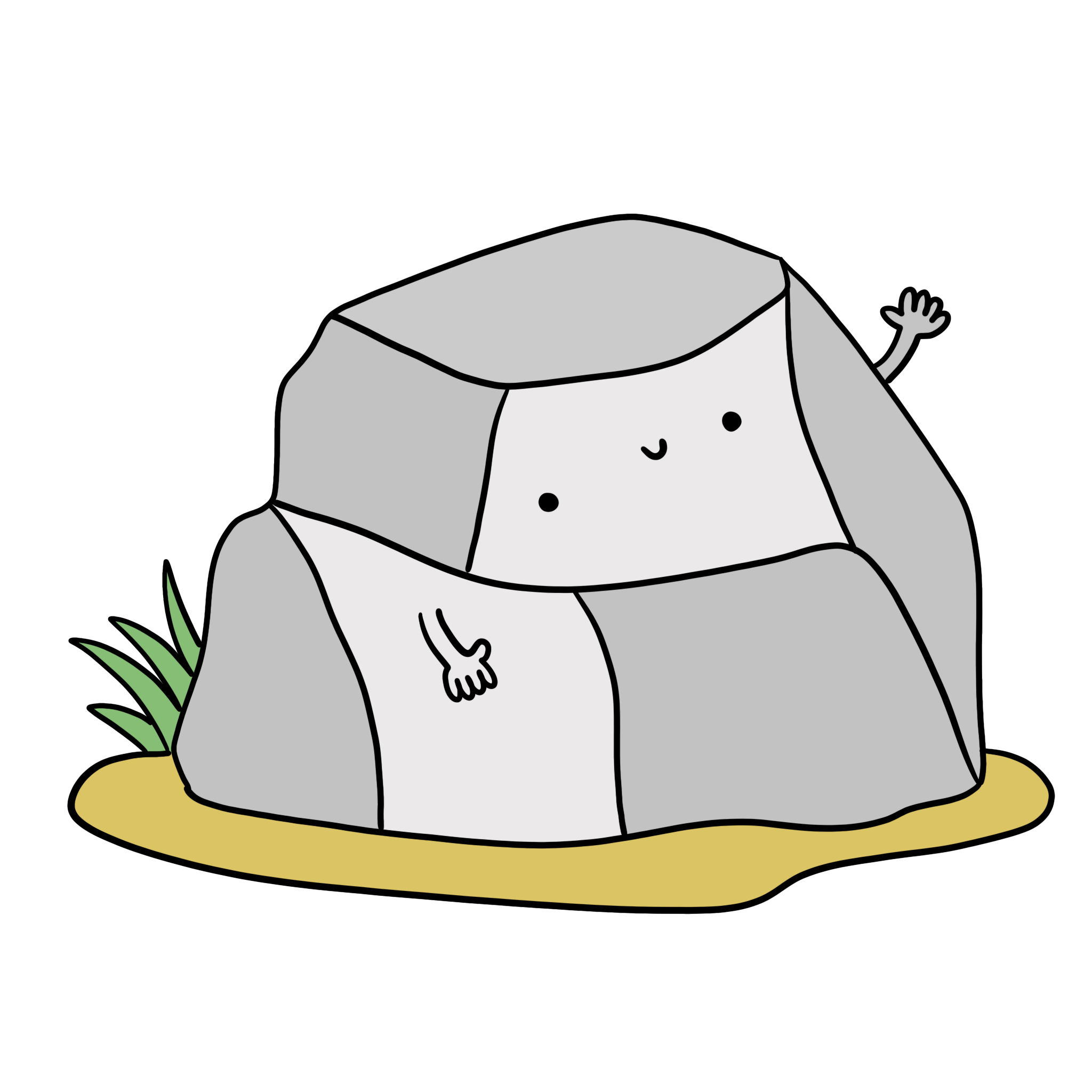 immagine roccia disegno roccia illustrazione a colori roccia