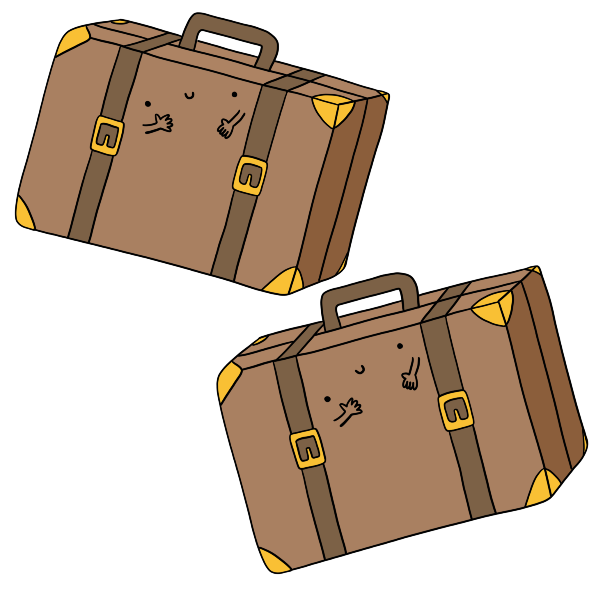 immagine valigie disegno valigie illustrazione a colori valigie