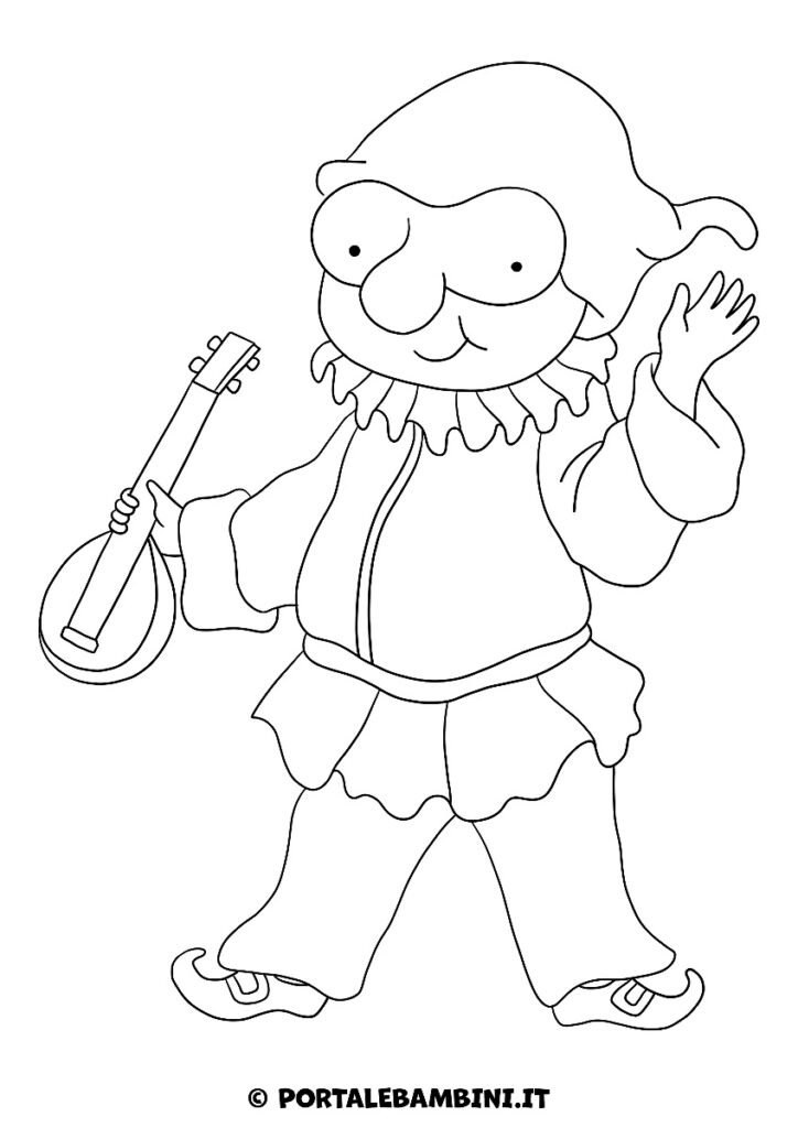 Disegni Pulcinella da colorare