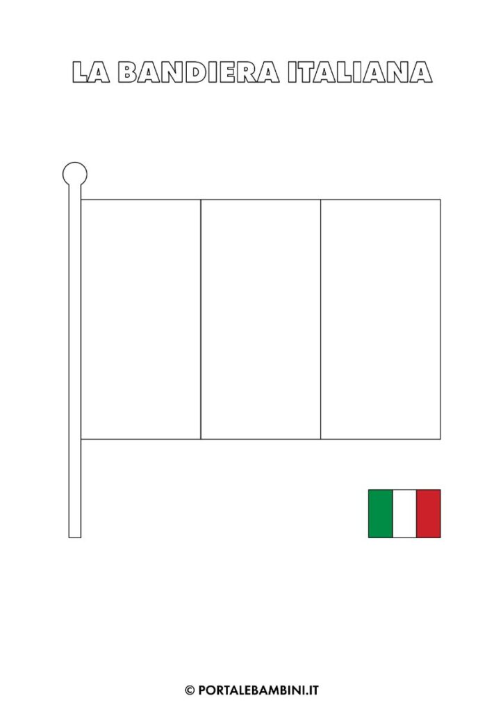 bandiera italiana da colorare bandiera dell'italia da stampare e colorare
