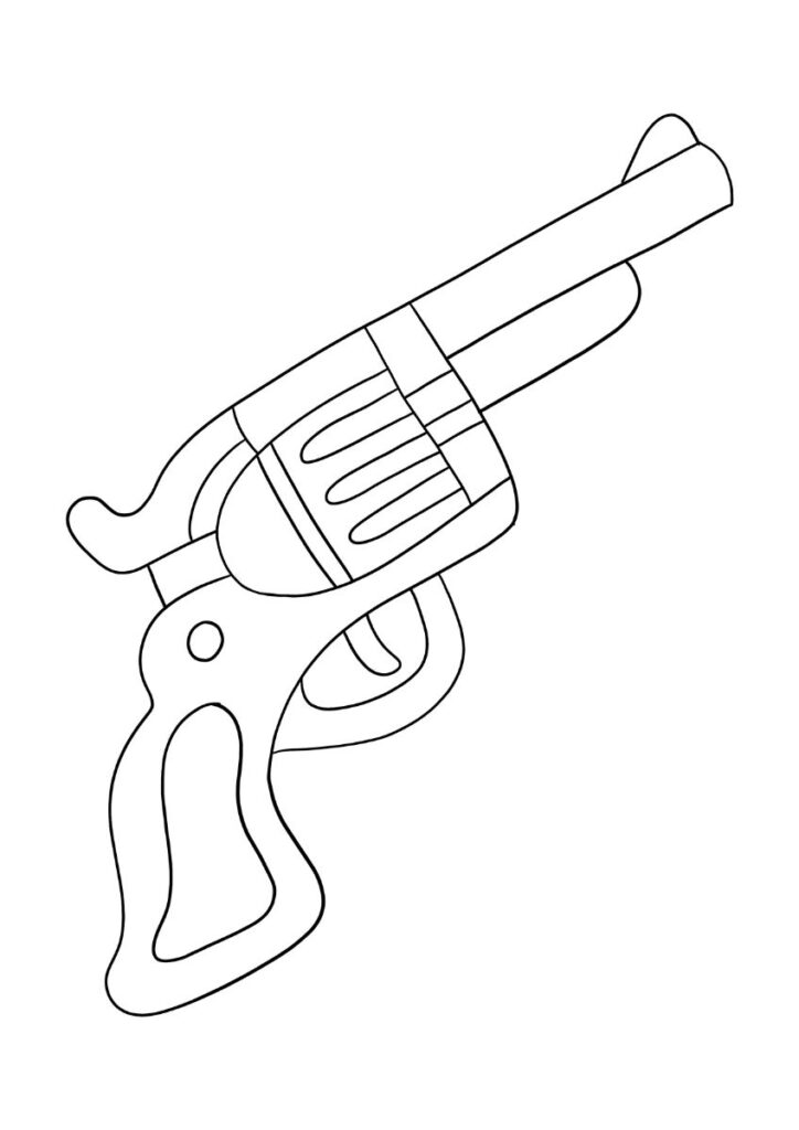 disegni pistola da stampare e colorare