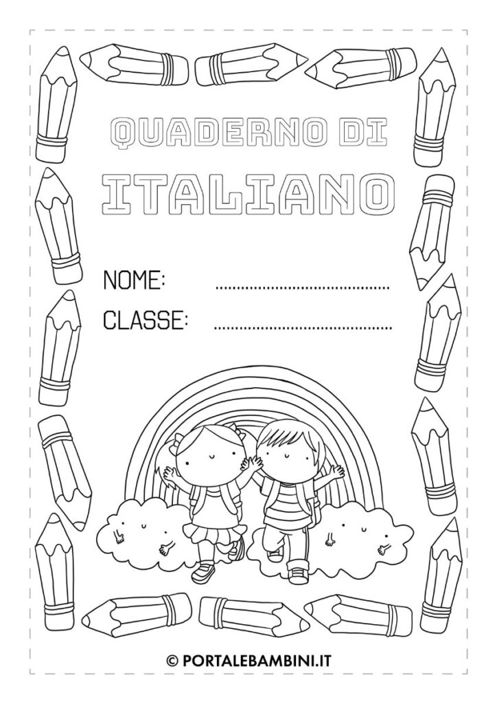 Copertina quaderno italiano
