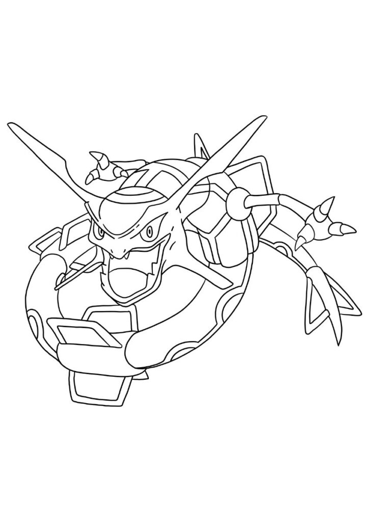 Disegni Rayquaza da colorare