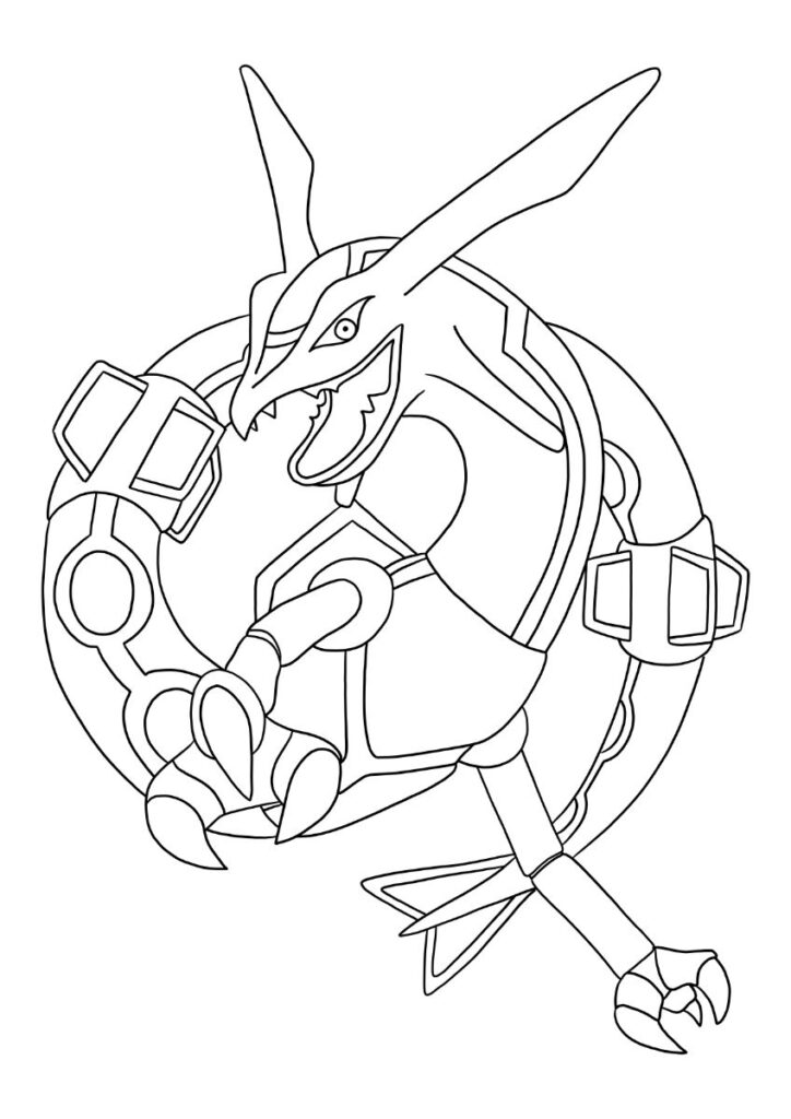 Disegni Rayquaza da colorare