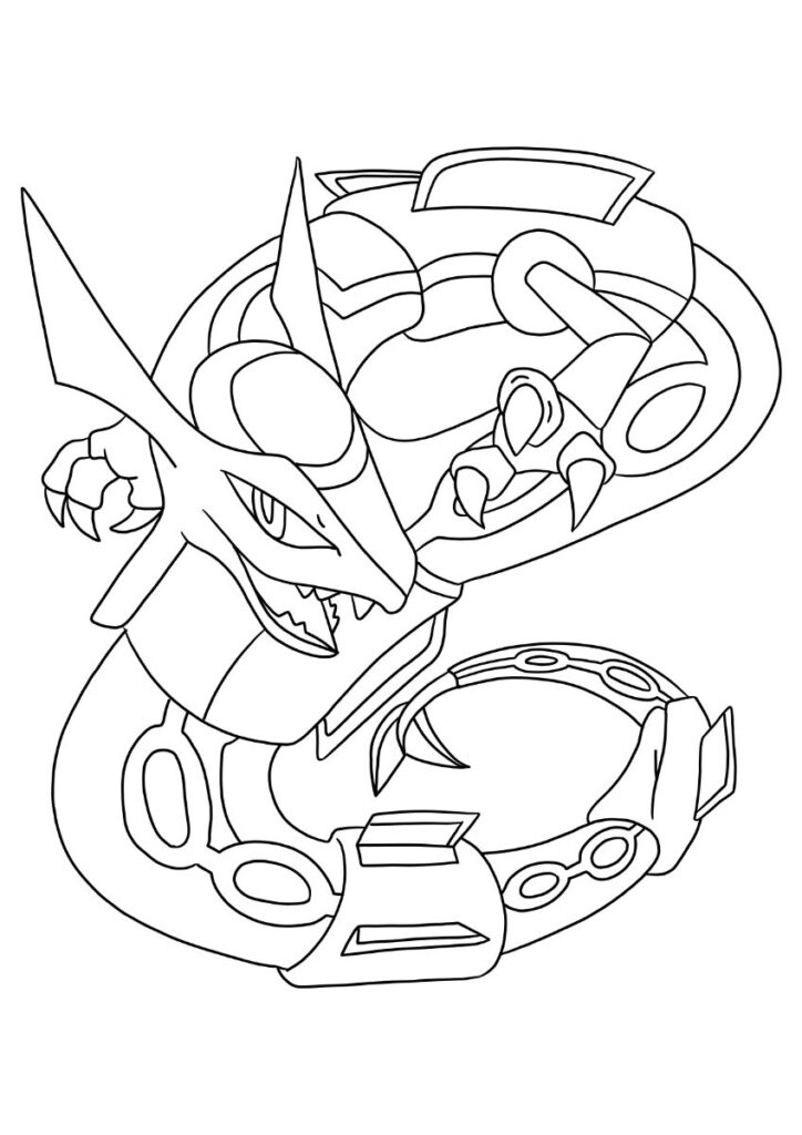 Disegni Rayquaza da colorare