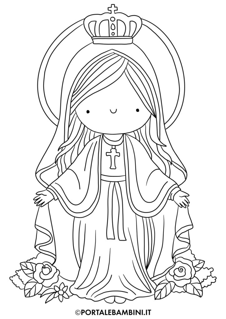 Disegni Immacolata concezione da colorare