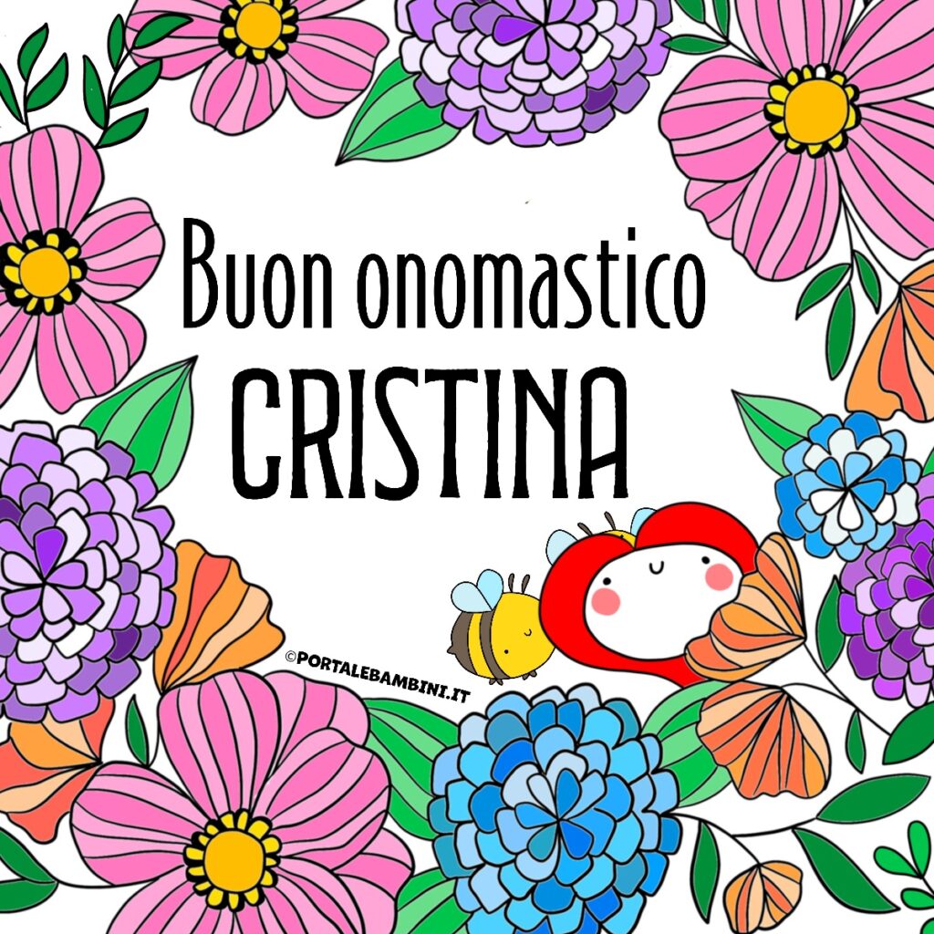 Auguri di buon onomastico Cristina
