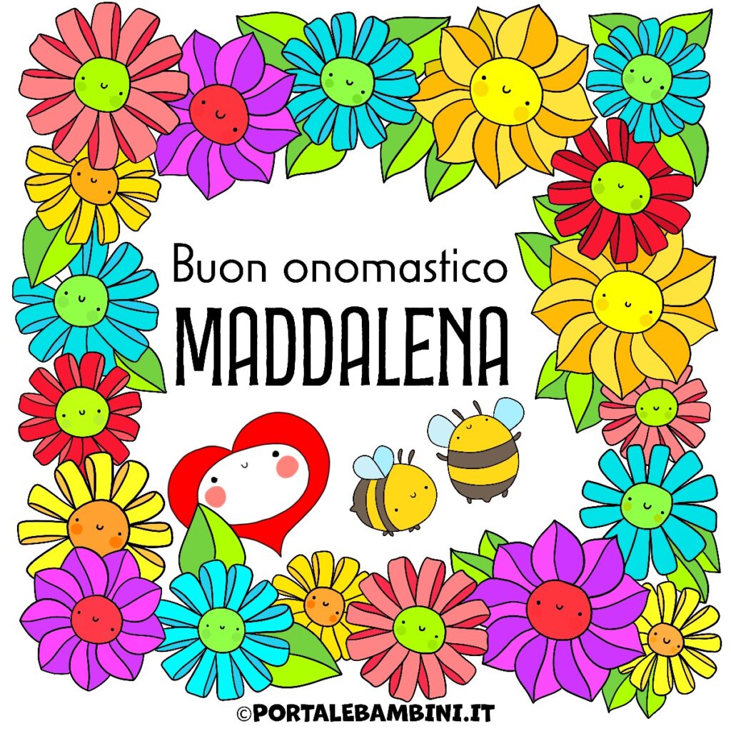 Auguri di buon onomastico Maddalena