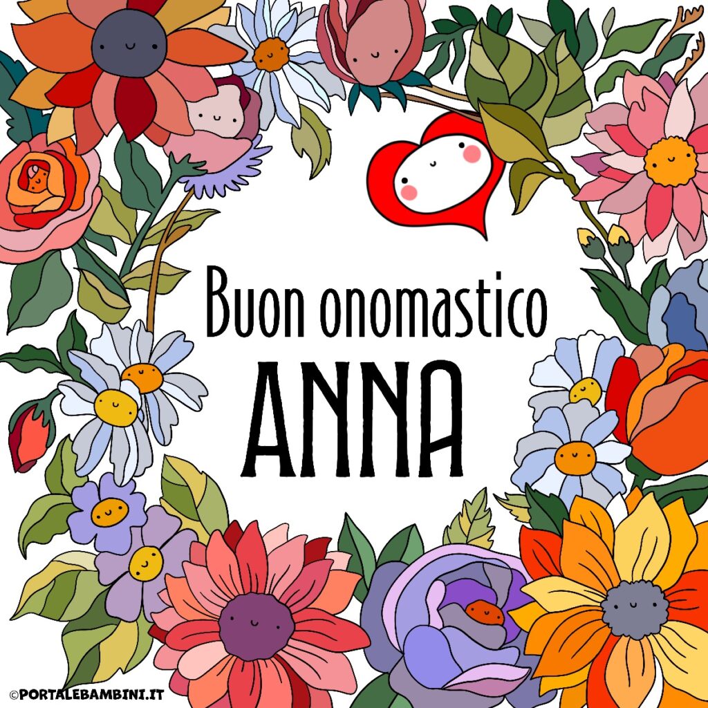 Auguri di buon onomastico Anna