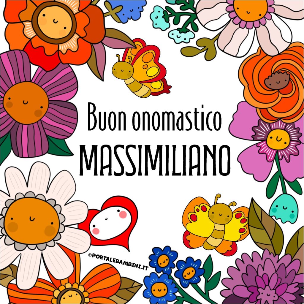 Auguri di buon onomastico Massimiliano