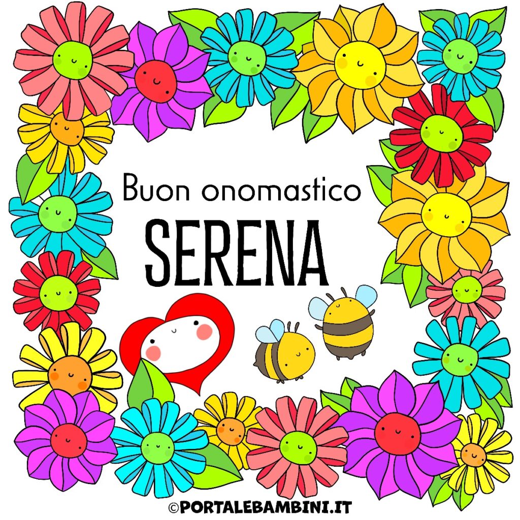 Auguri di buon onomastico Serena