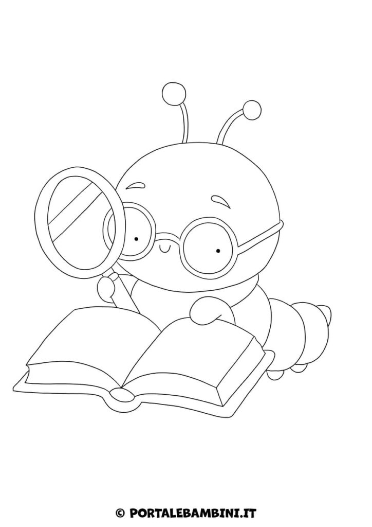 Bruco da colorare