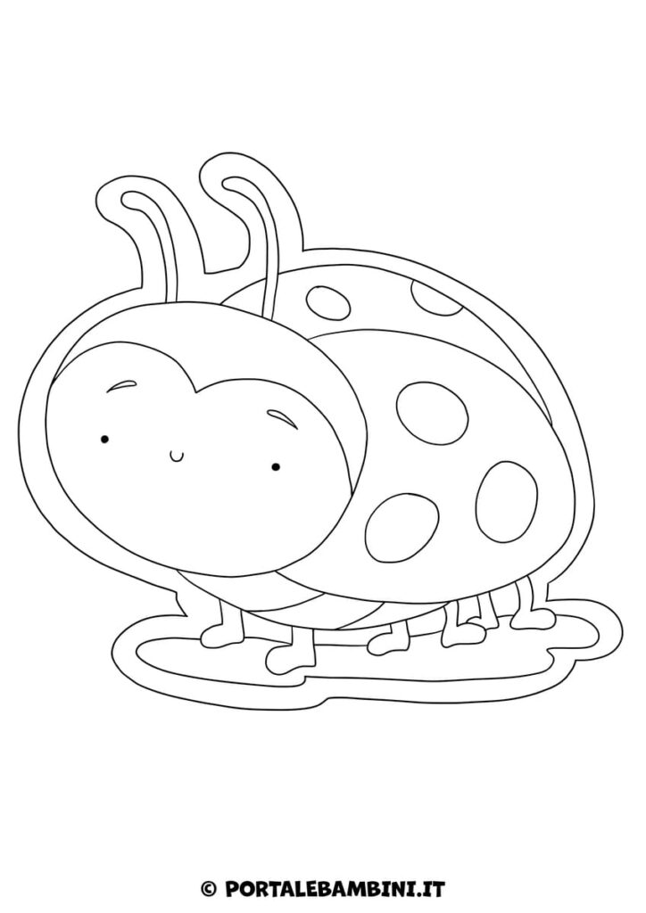 Coccinella da colorare