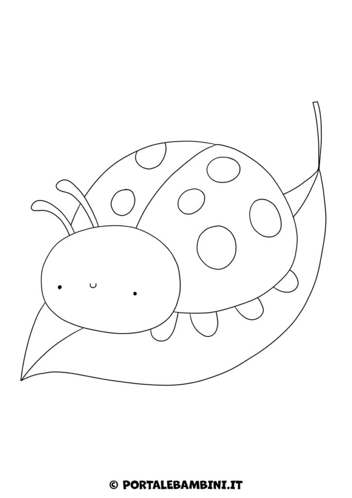 Coccinella da colorare