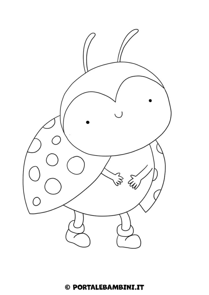 Coccinella da colorare