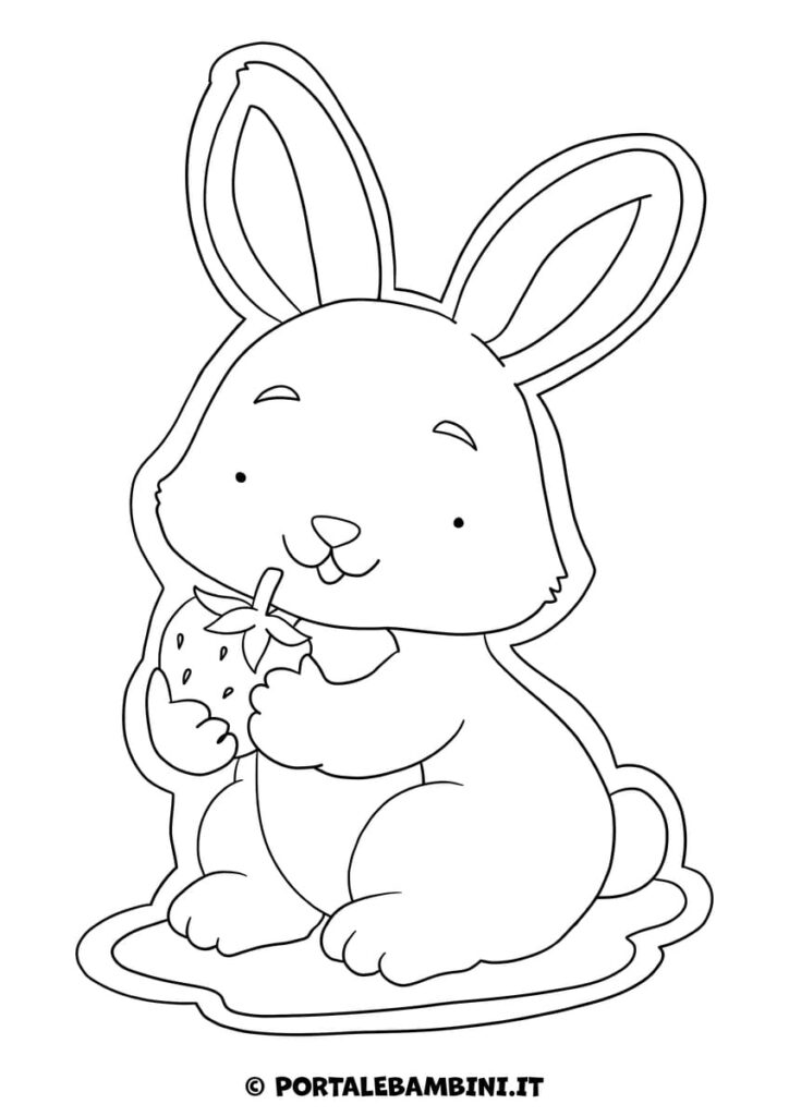 Coniglietto da colorare