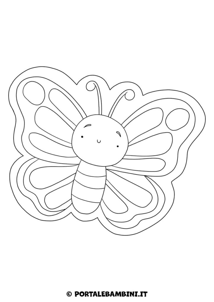 Farfalla da colorare