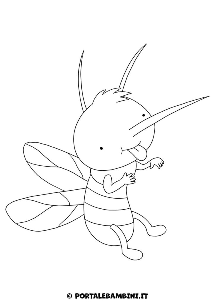 Zanzara da colorare