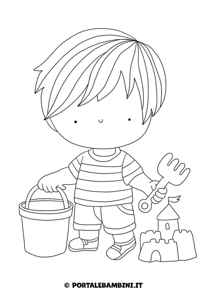 Disegni estate da stampare e colorare per bambini