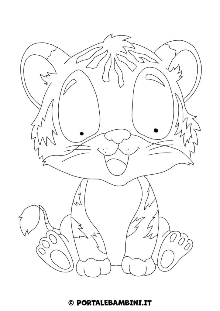 Tigre da colorare