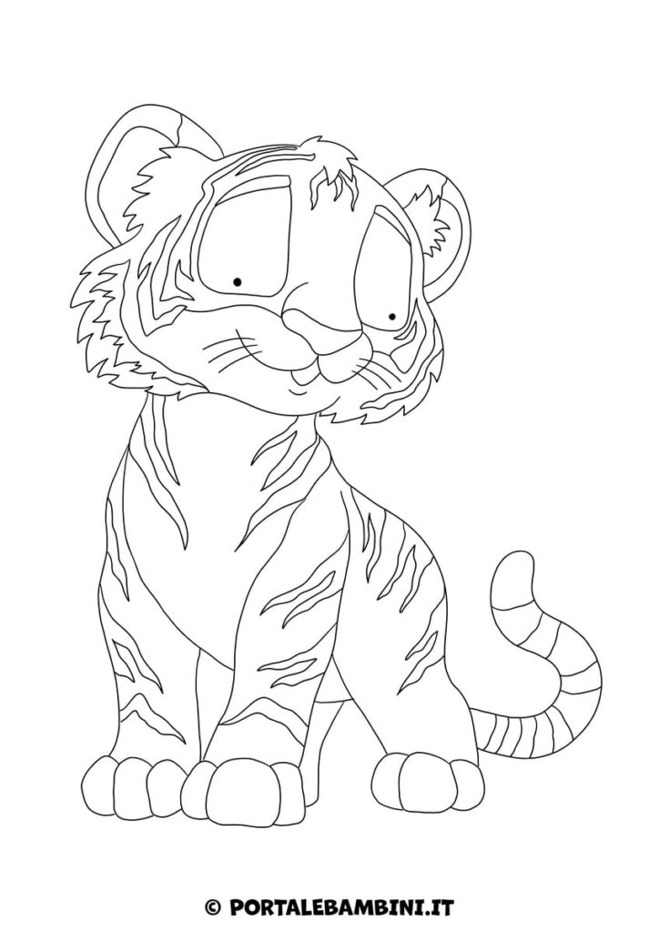 Tigre da colorare