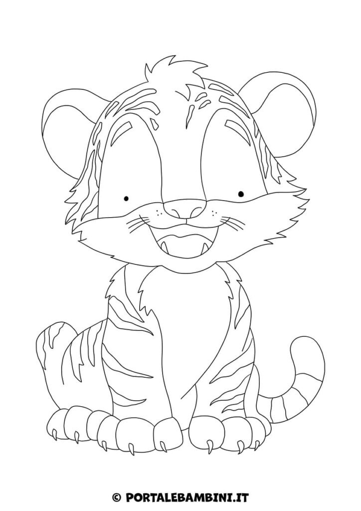 Tigre da colorare