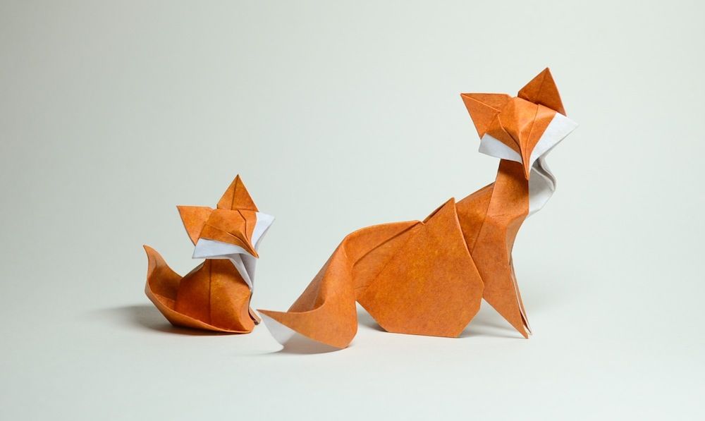 origami volpe 