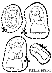 presepi di carta da ritagliare e colorare portale bambini aerei disegnare disegni bugs bunny
