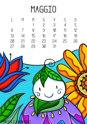 Calendario 2019 Per Bambini Da Colorare