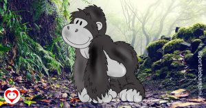 gorilla da colorare