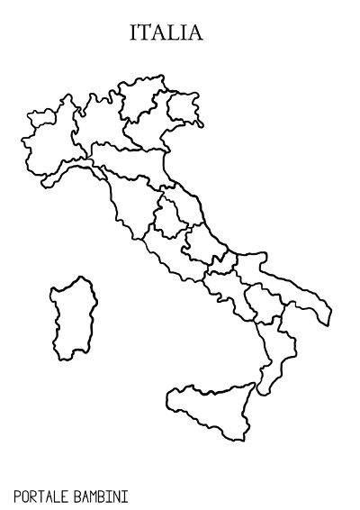 cartina muta italia politica da stampare