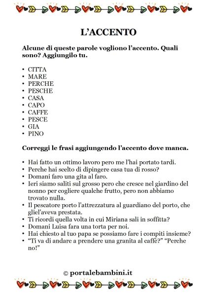 Analisi Grammaticale Di E Senza Accento