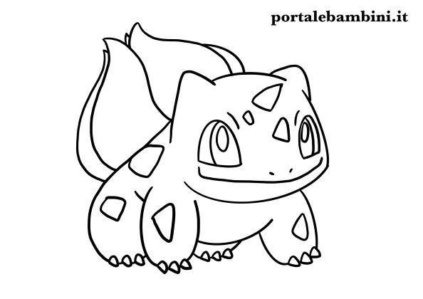 disegni dei pokémon da stampare e colorare bulbasaur