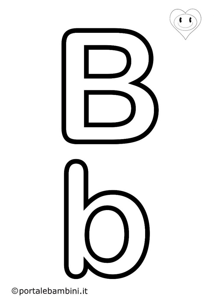 lettere da colorare b