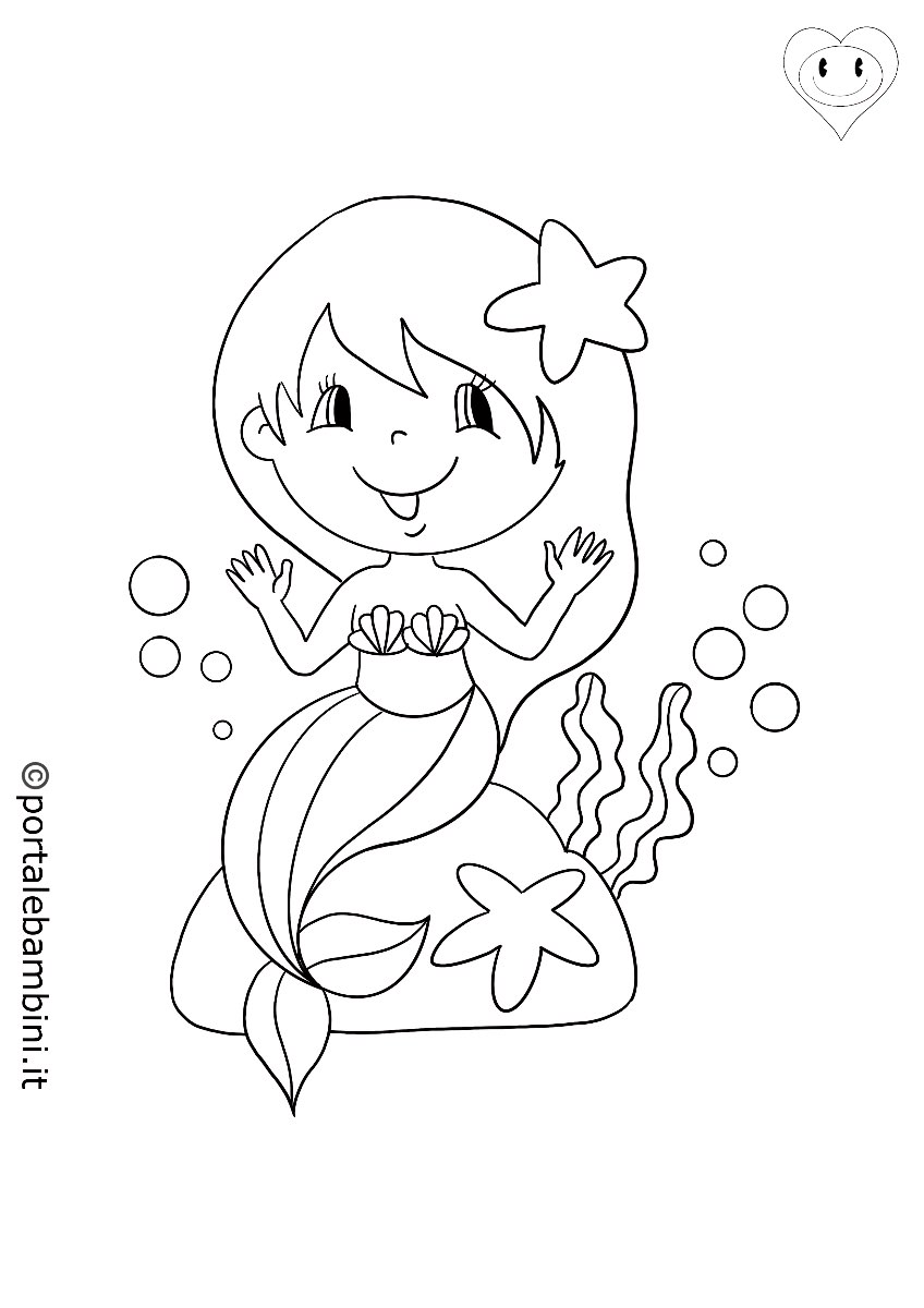 Sirene Da Colorare stampa Gratis 