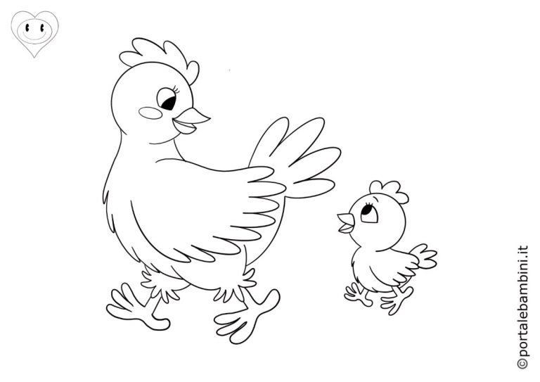 disegni-galline-da-colorare-stampa-gratis