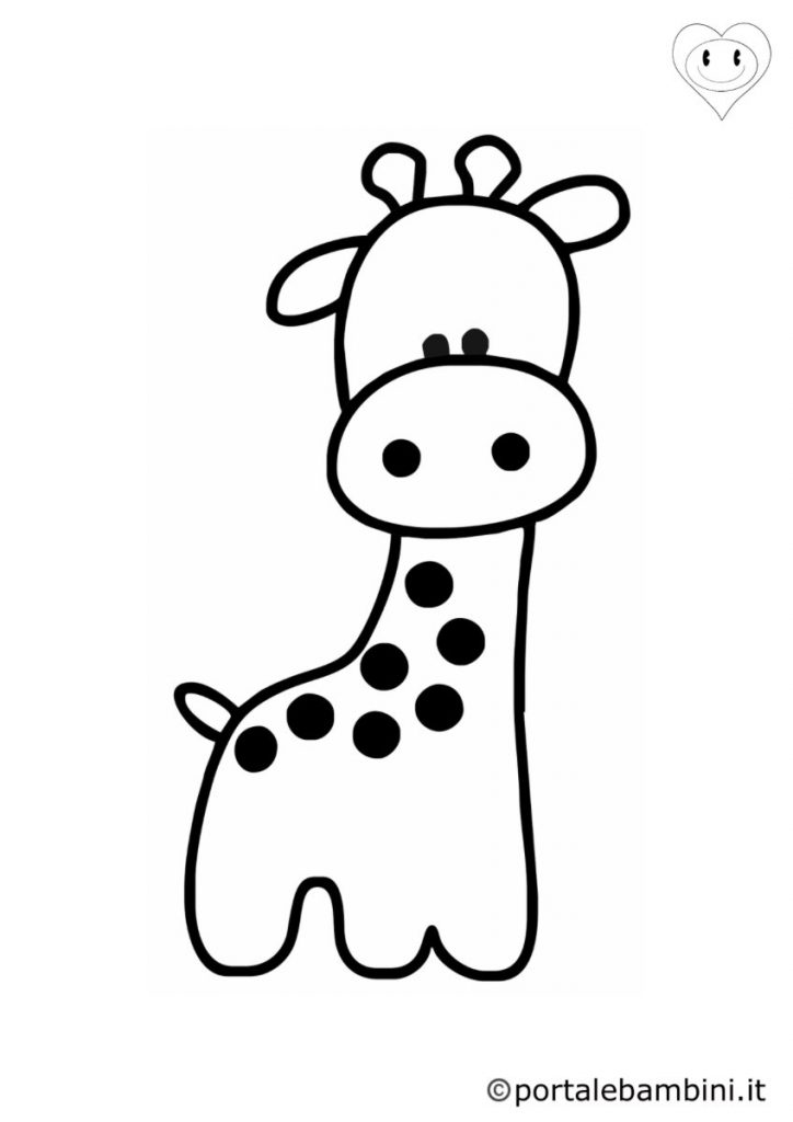 giraffe da colorare 6