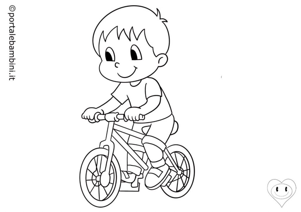 Biciclette Da Colorare stampa Gratis Portalebambini it Biciclette Da Colorare stampa Gratis Portalebambini it