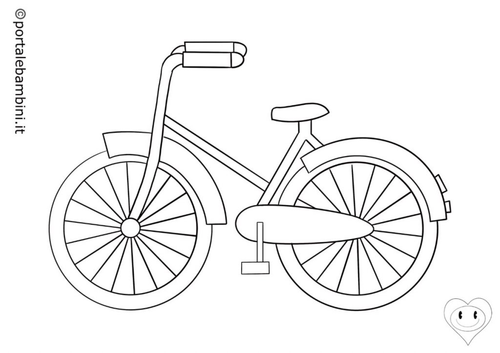 Biciclette Da Colorare stampa Gratis Portalebambini it Biciclette Da Colorare stampa Gratis Portalebambini it