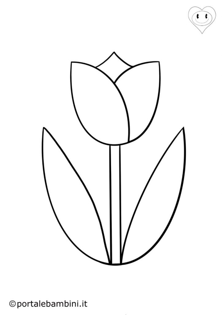 tulipani da colorare 1